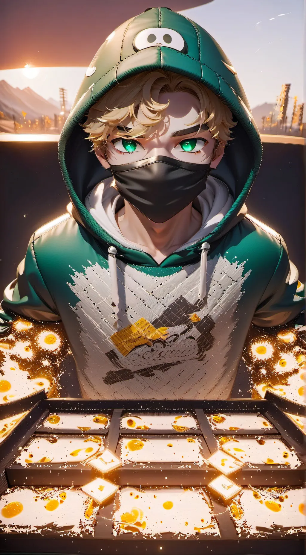 ai character: Dsmp Assassin Au background