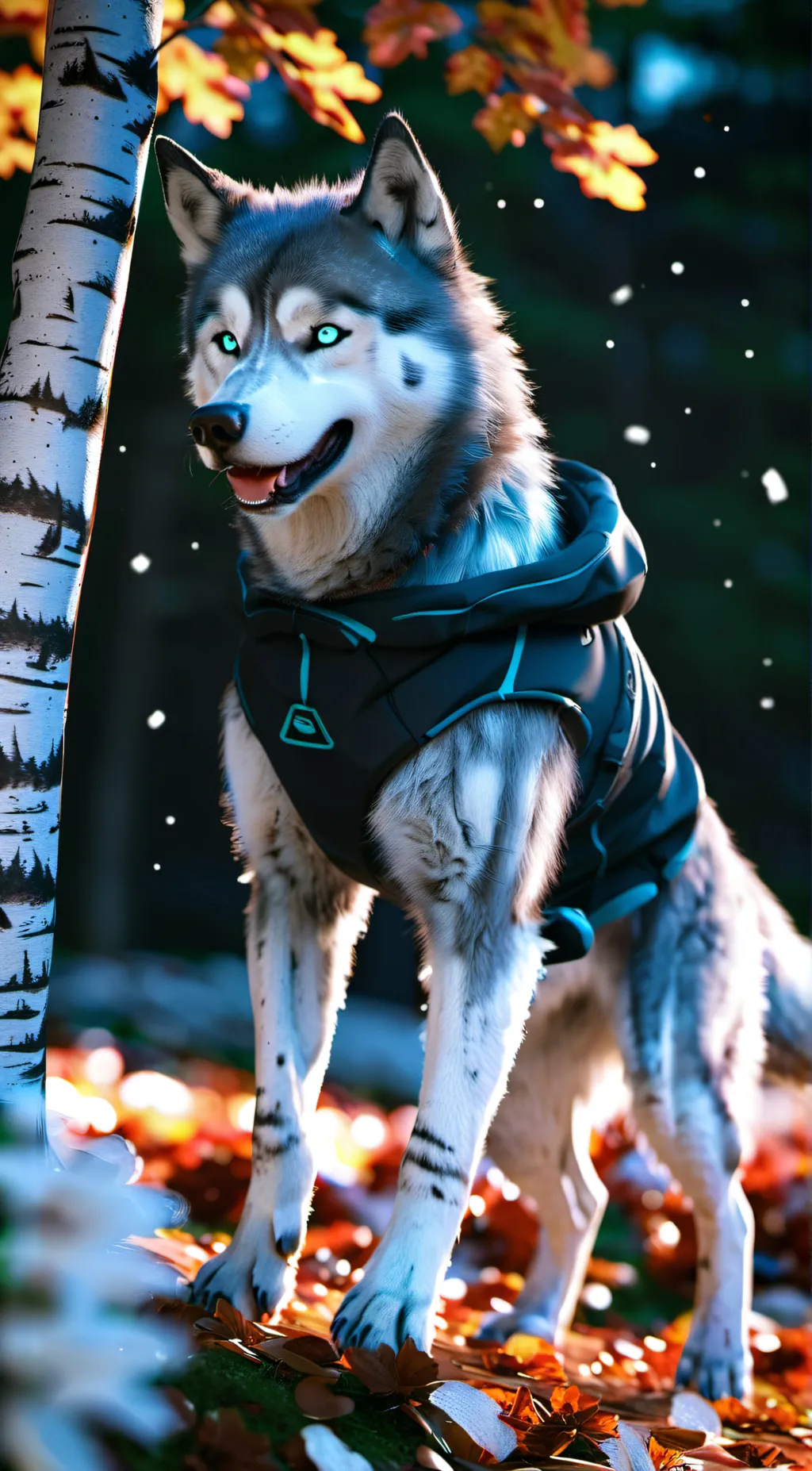 ai character: Husky background