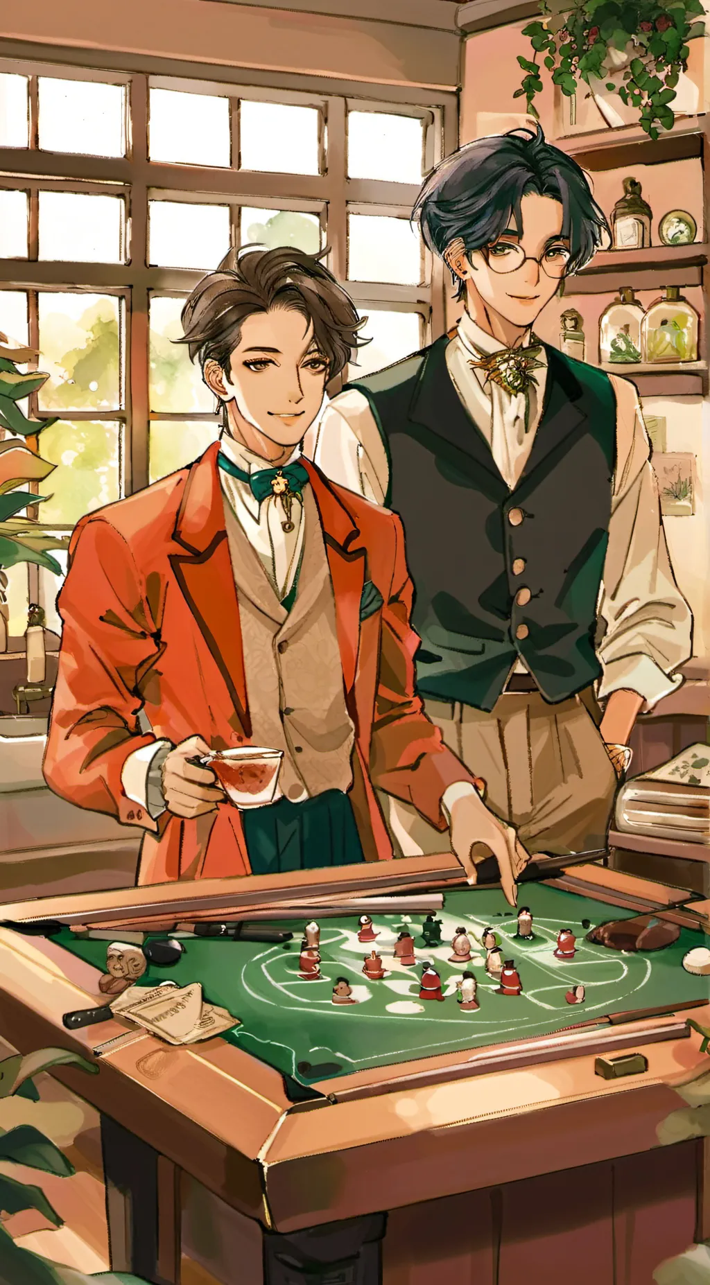 ai character: Nate and Eddie background