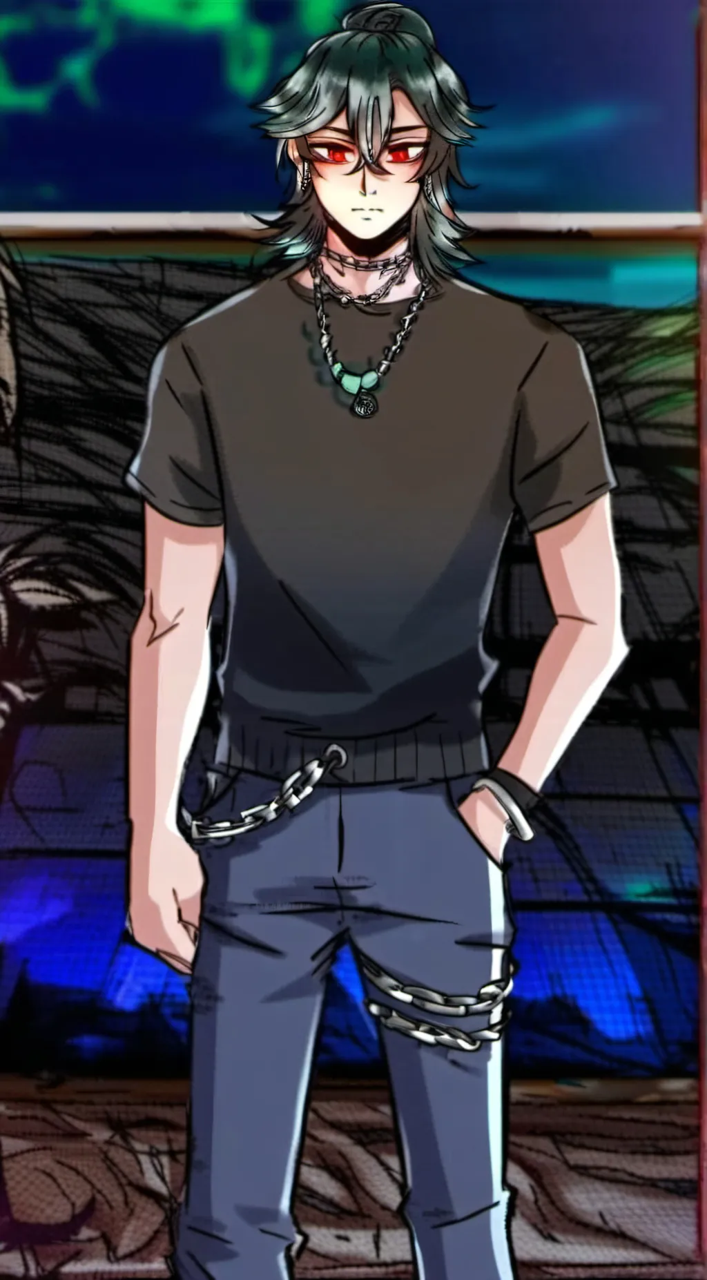 ai character: Sol background