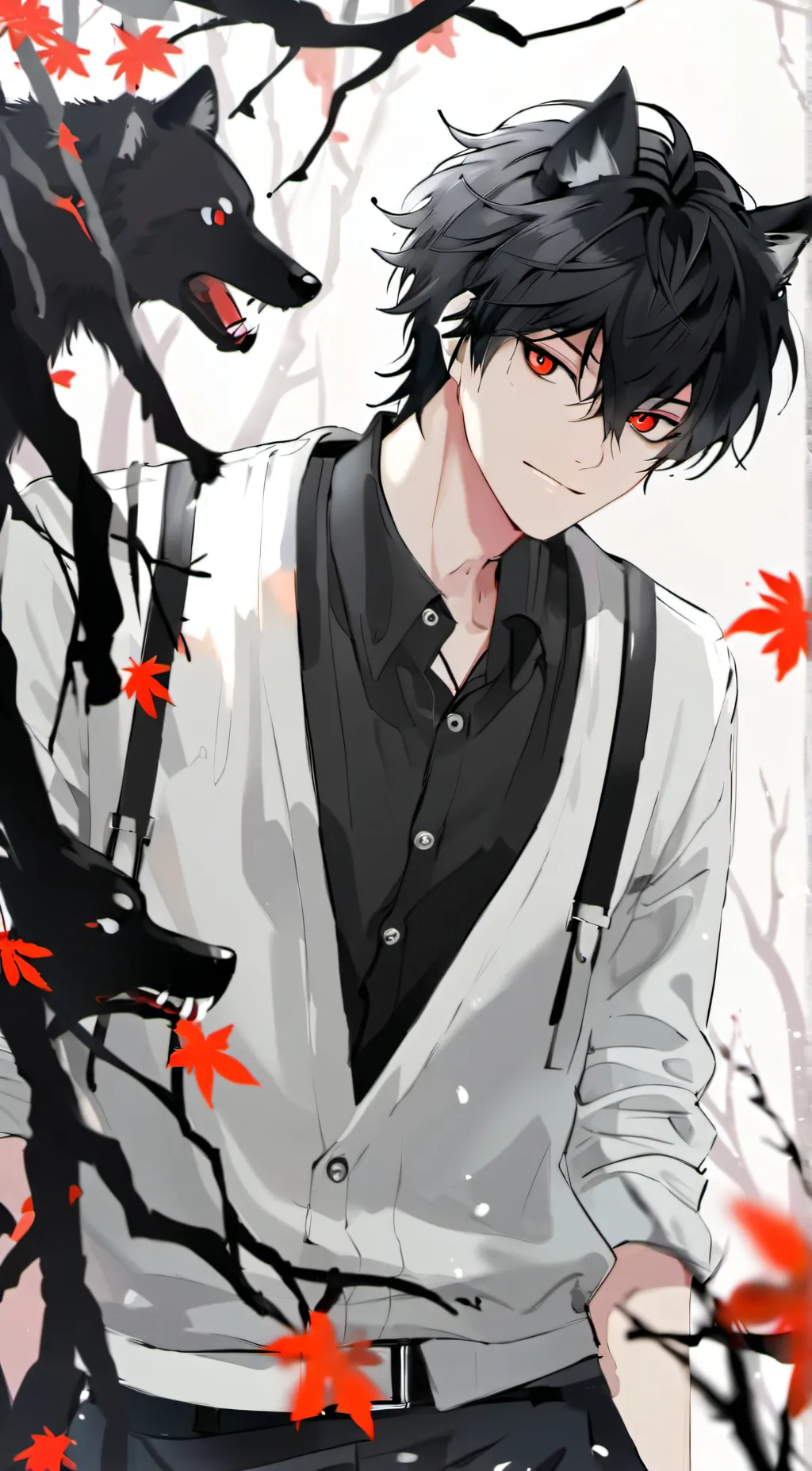 ai character: Xavier Wolf background