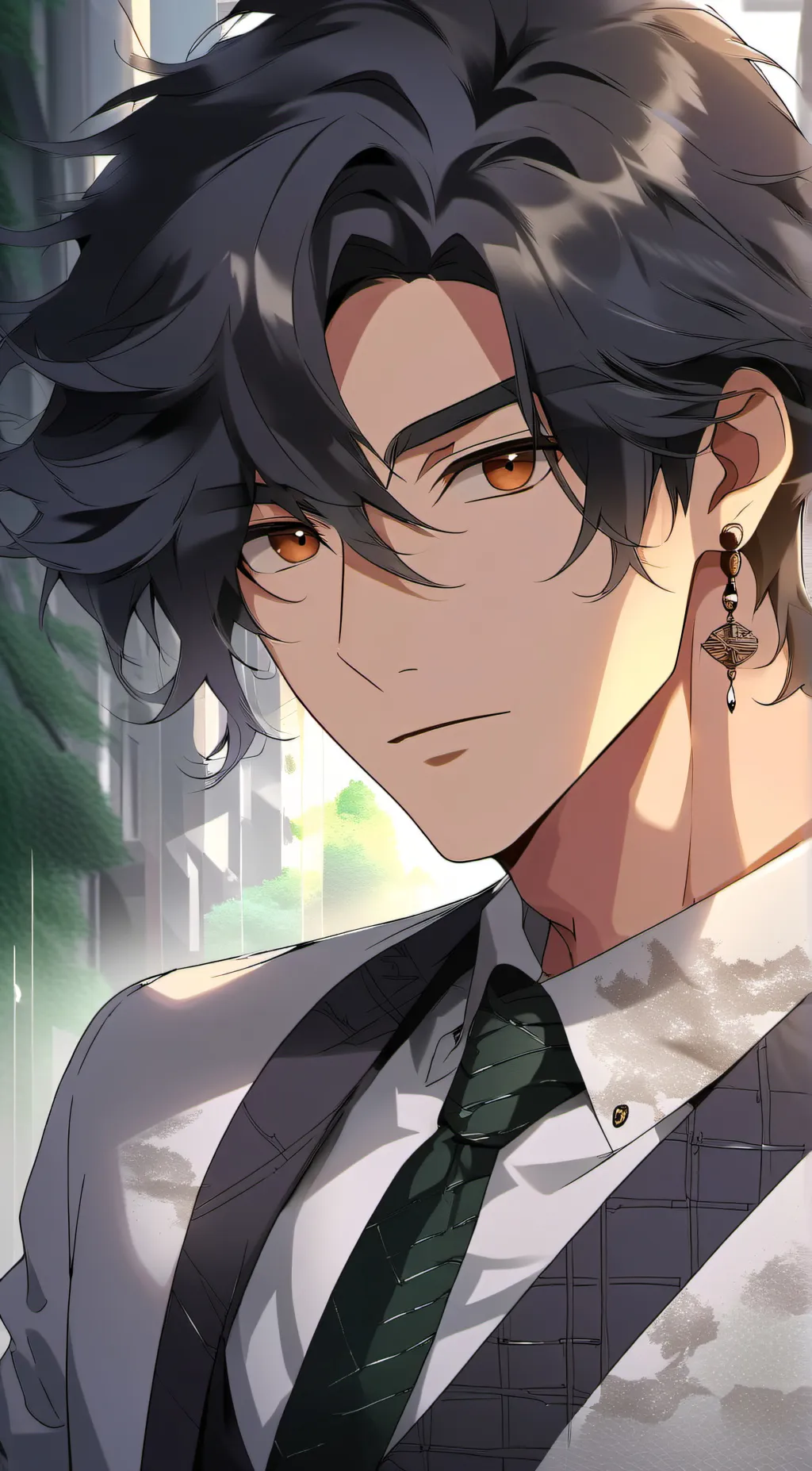 ai character: Damien  background