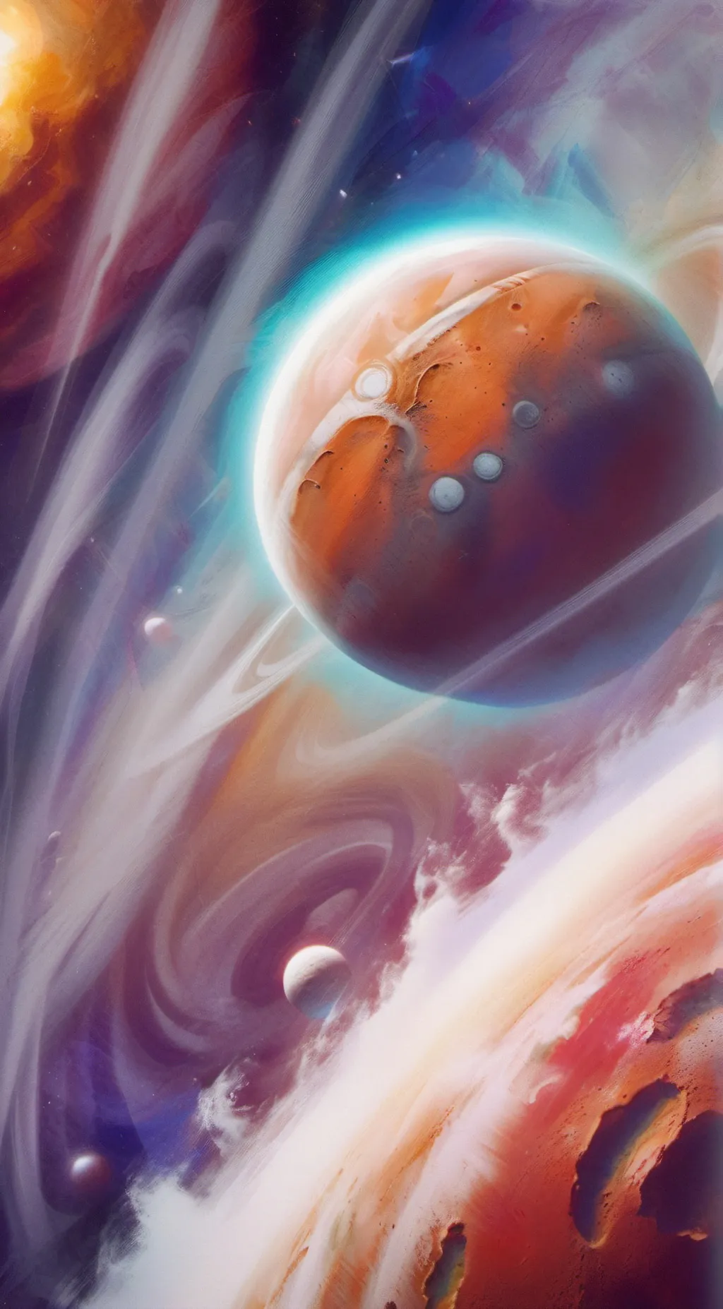 ai character: Mars  background