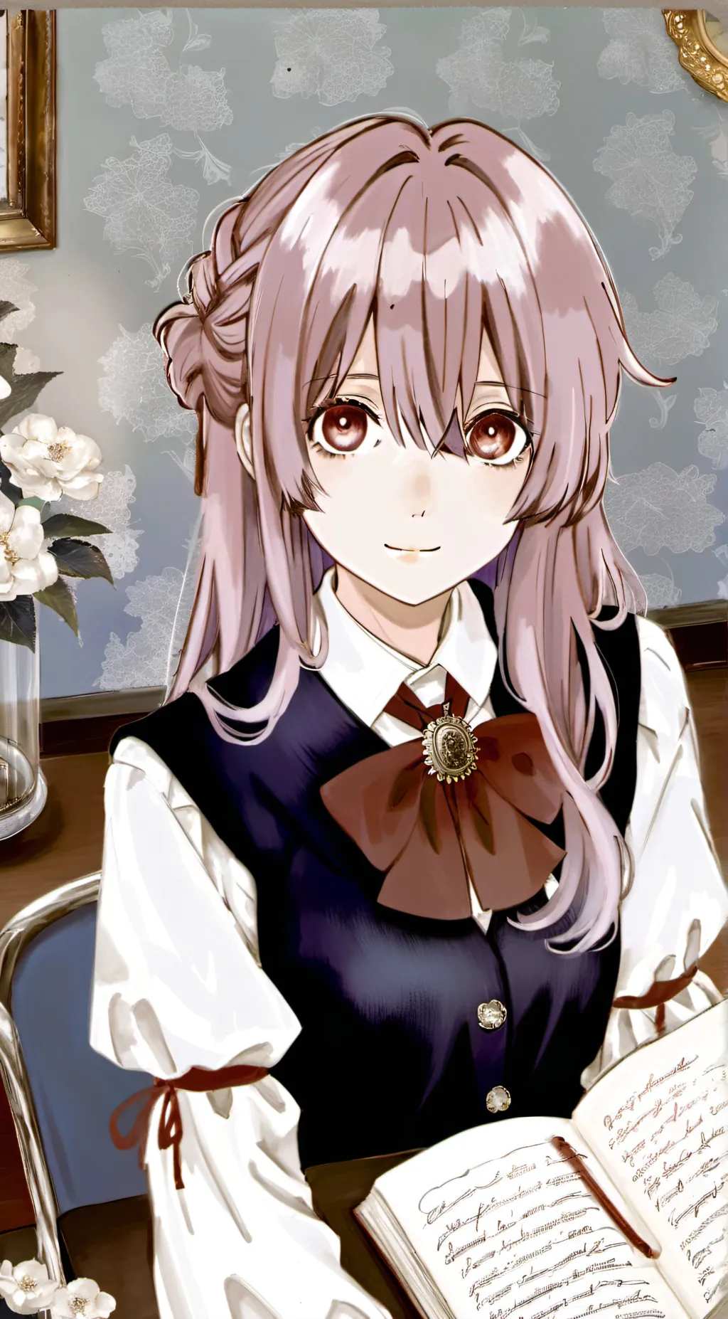 ai character: Shouko Nishimiya background