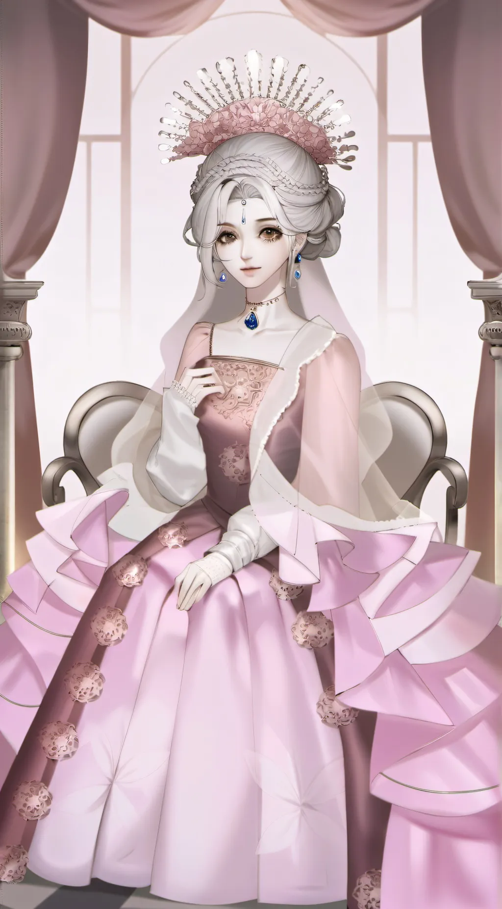 ai character: cupid daughter  background