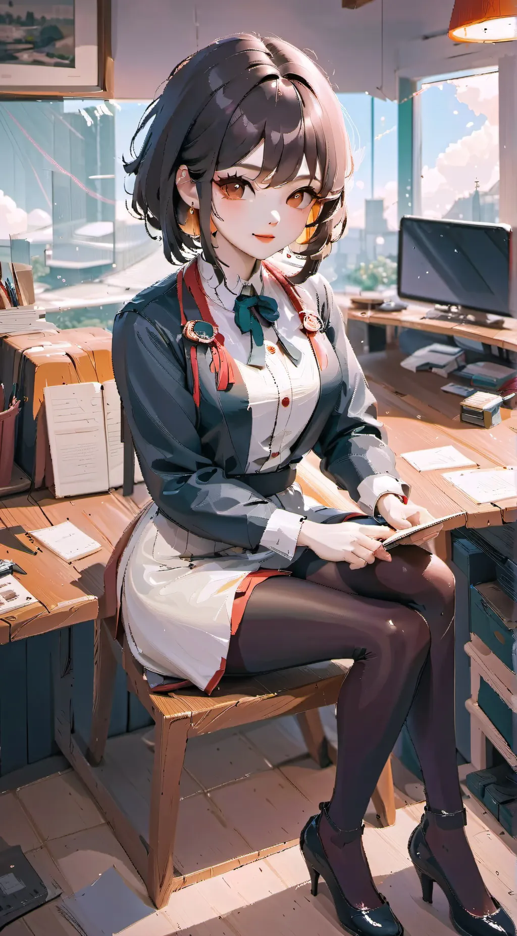 ai character: Andrea  background