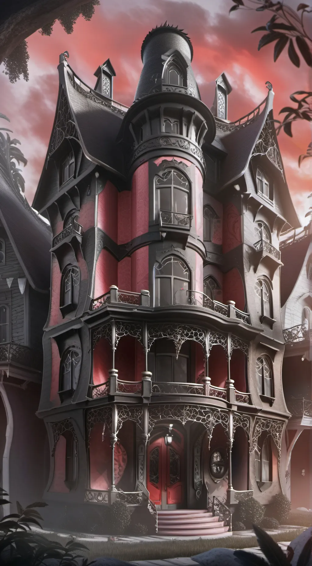 ai character: HH movie night background