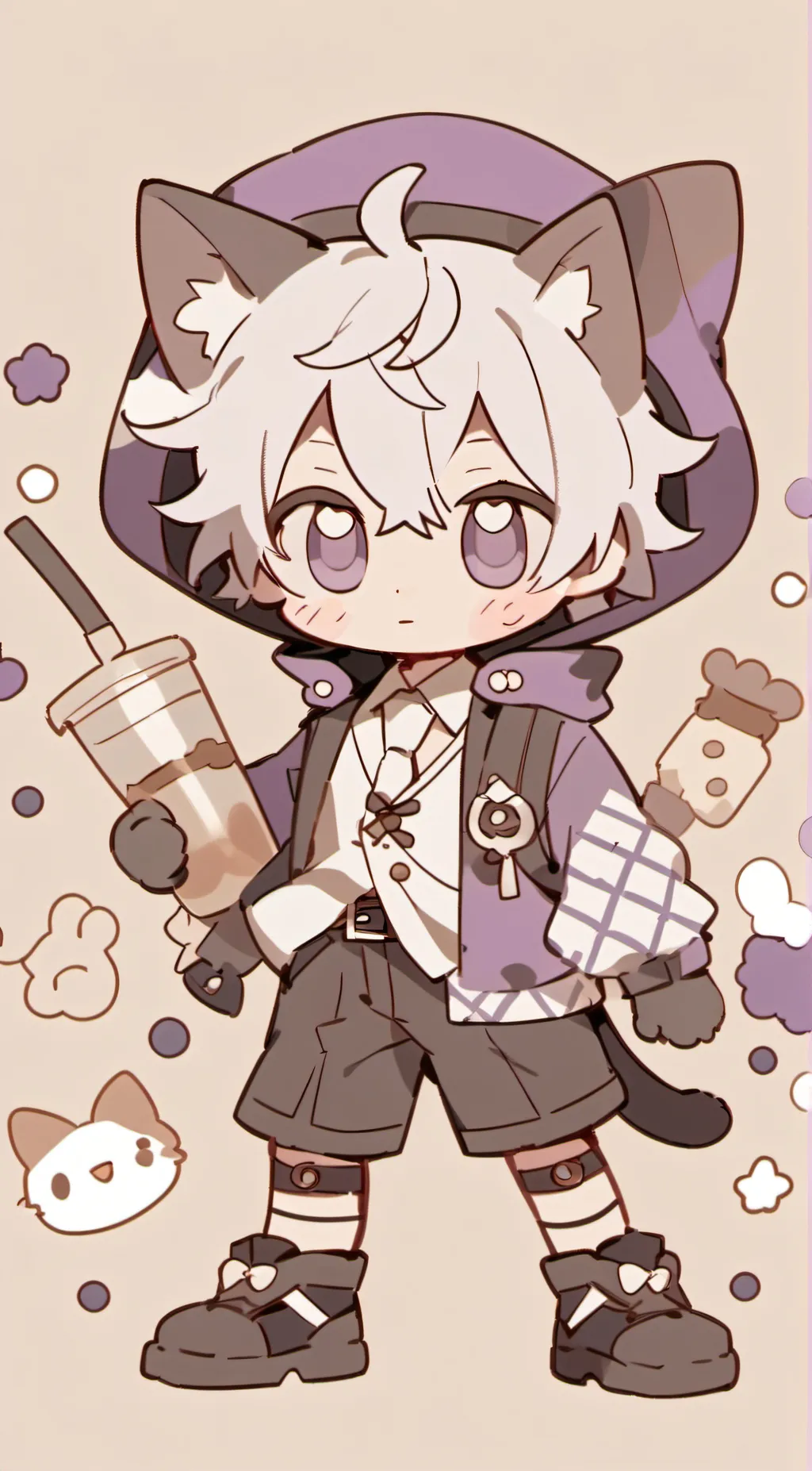 ai character: Catnap background