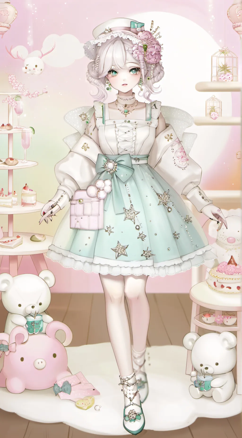 ai character: Lily  background