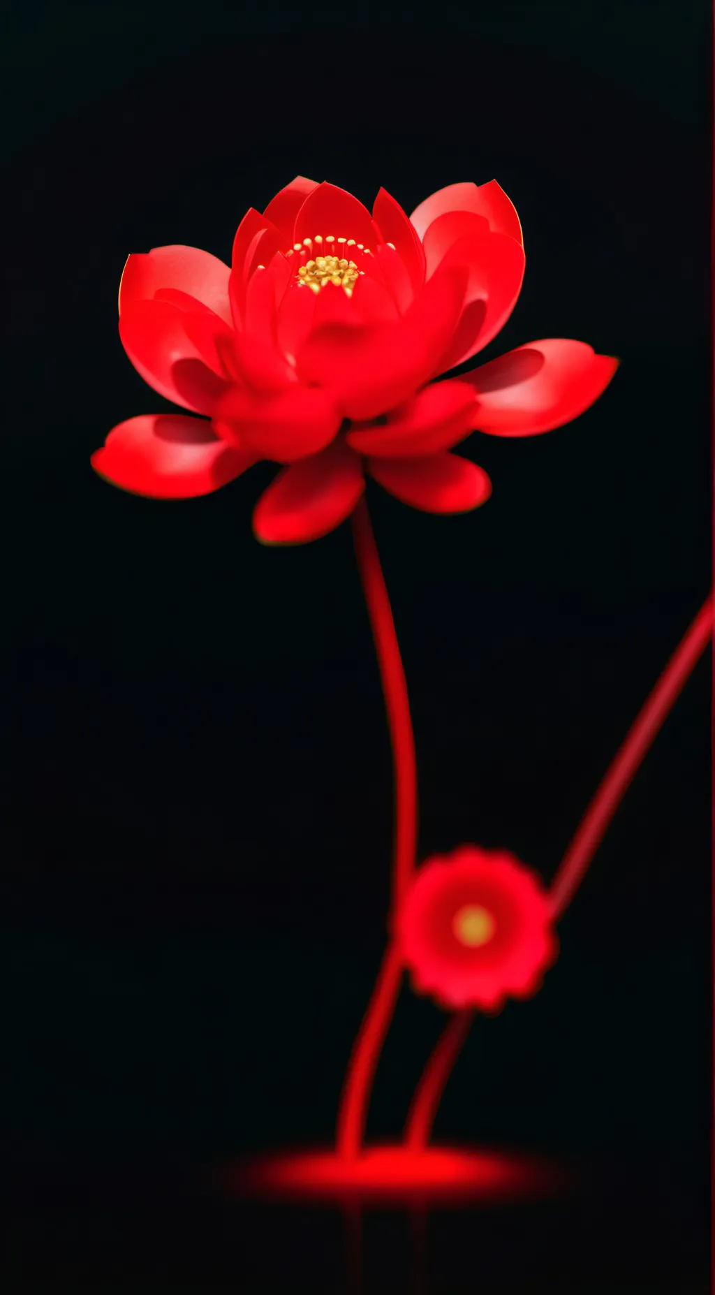 ai character: period flower background