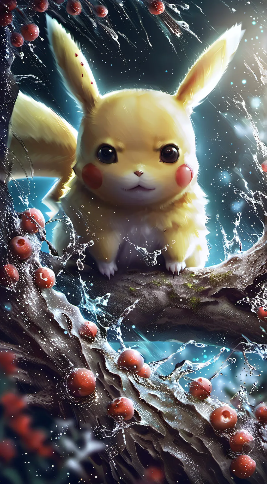 ai character: pikachu background