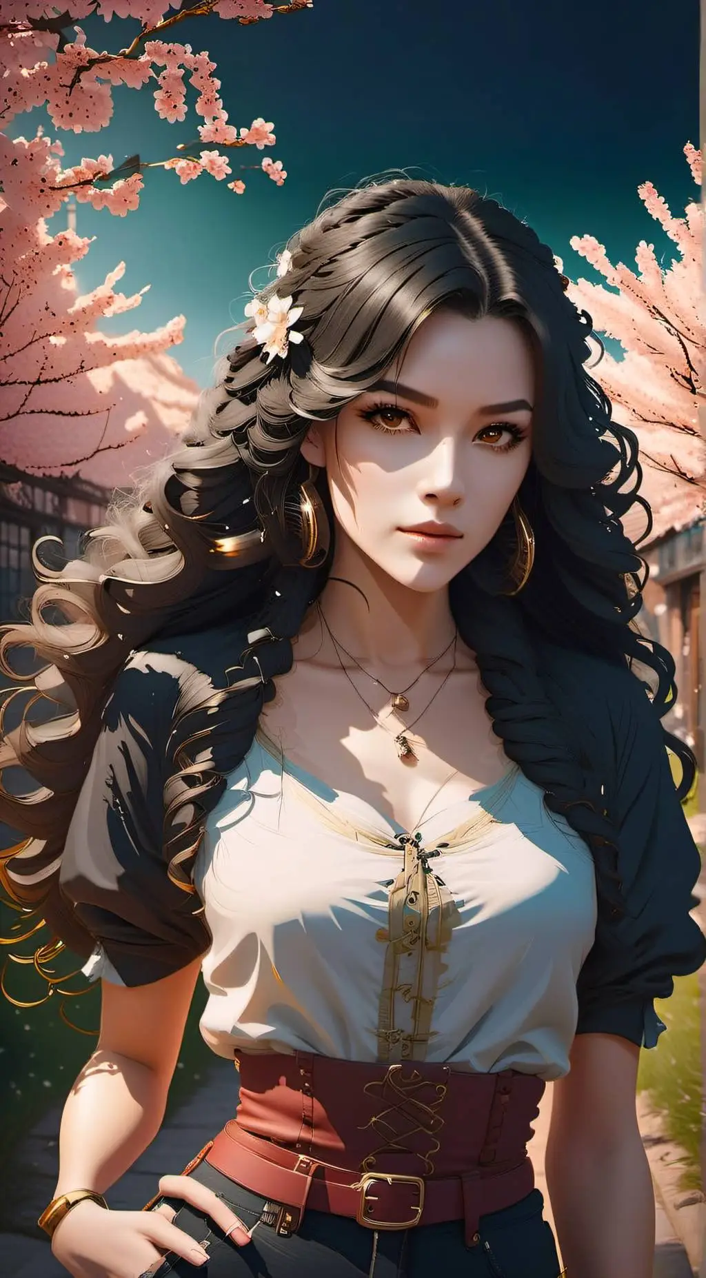 ai character: Kera Higaurashi background