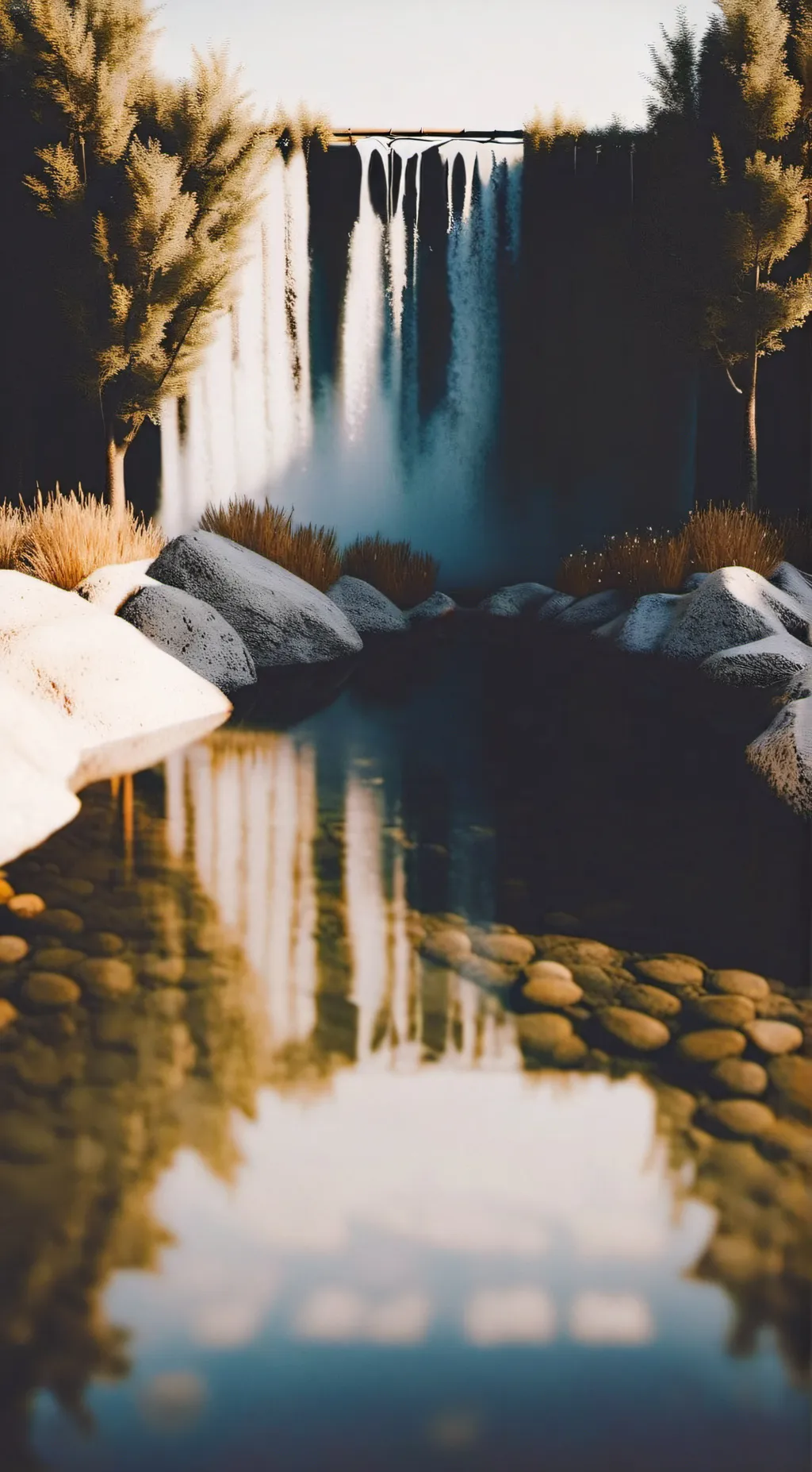 ai character: Water background