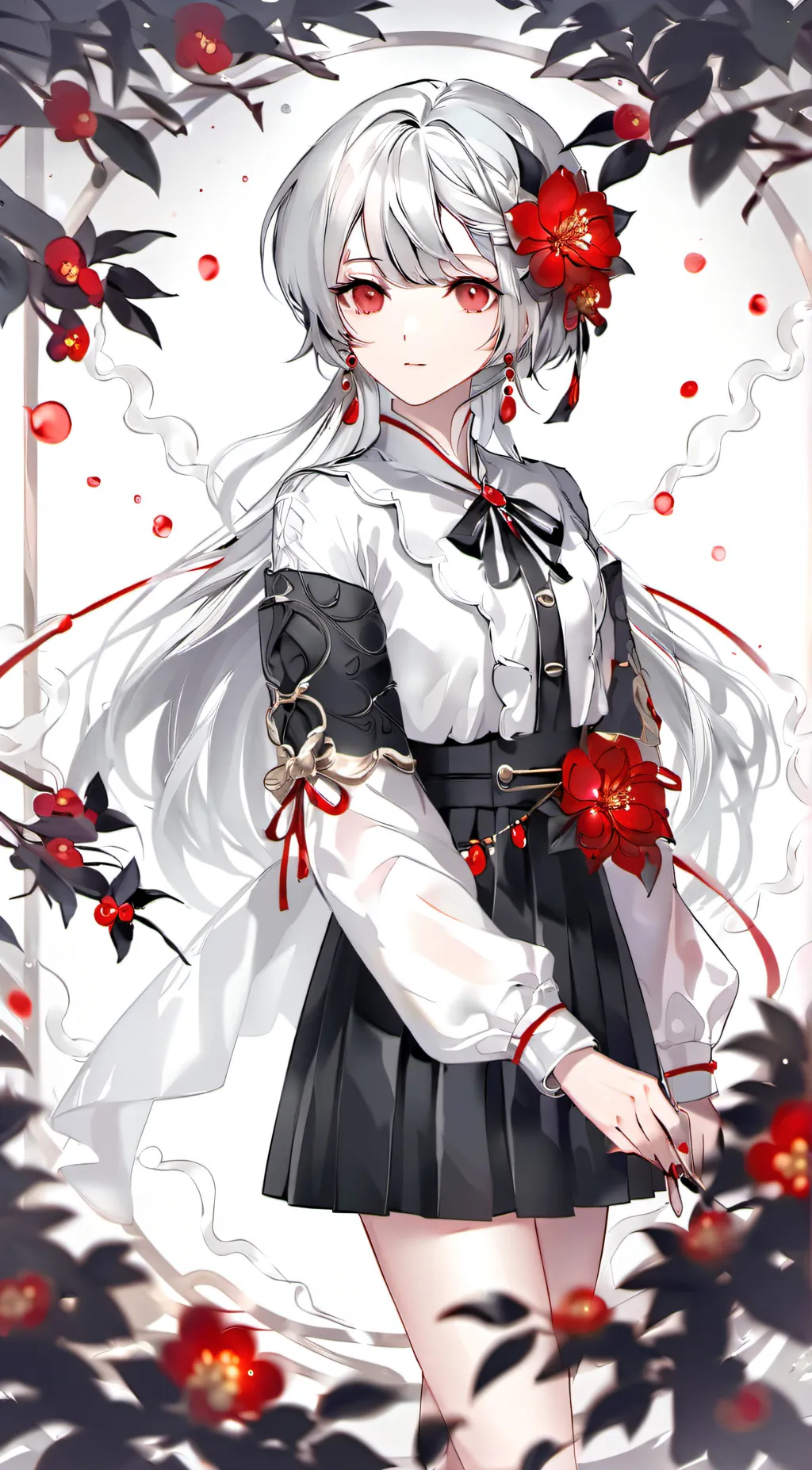 ai character: upper moons&muzan background