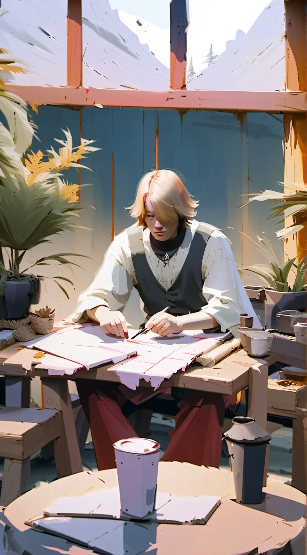 ai character: Nickel  background