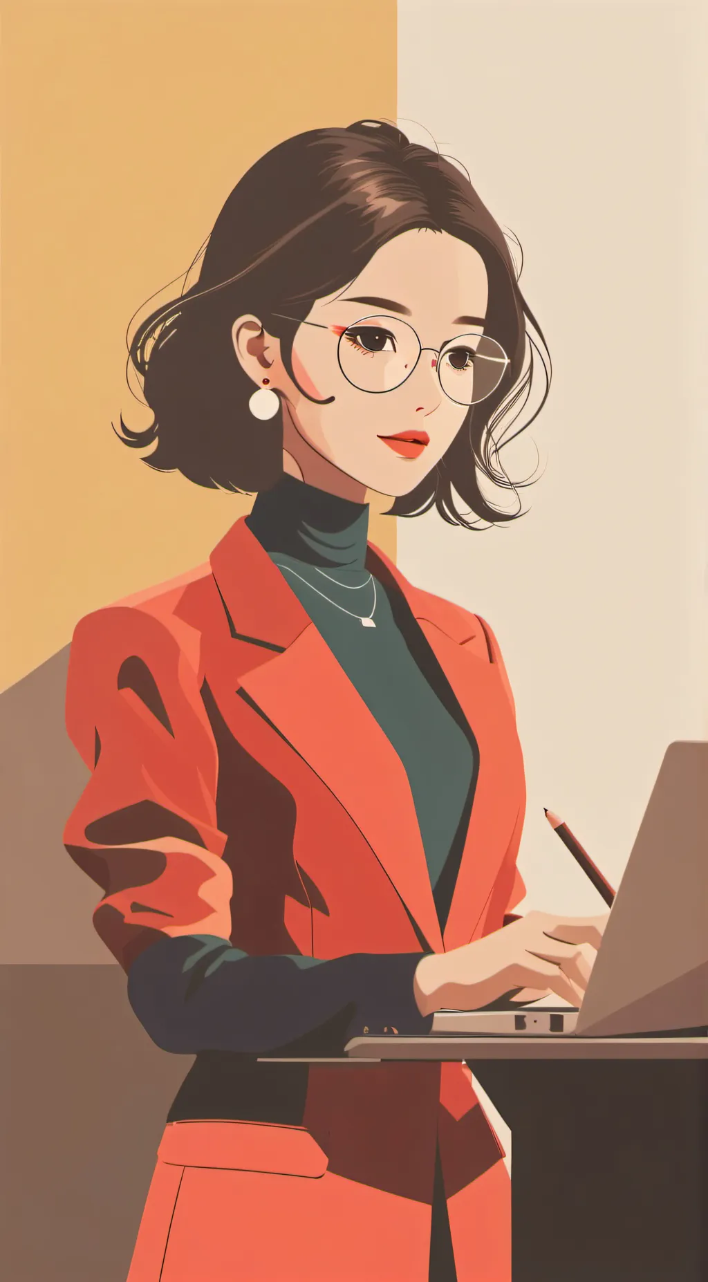 ai character: Miss Delight background