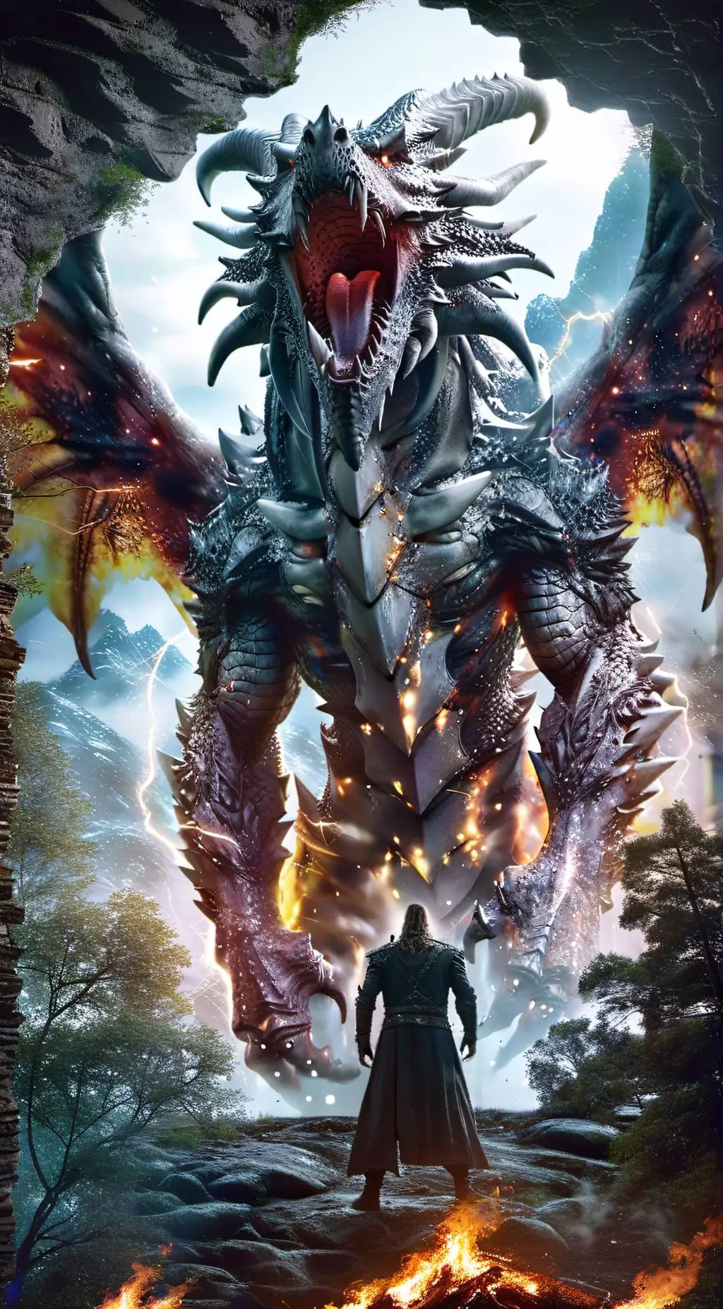 ai character: Dragon Haskoleil  background