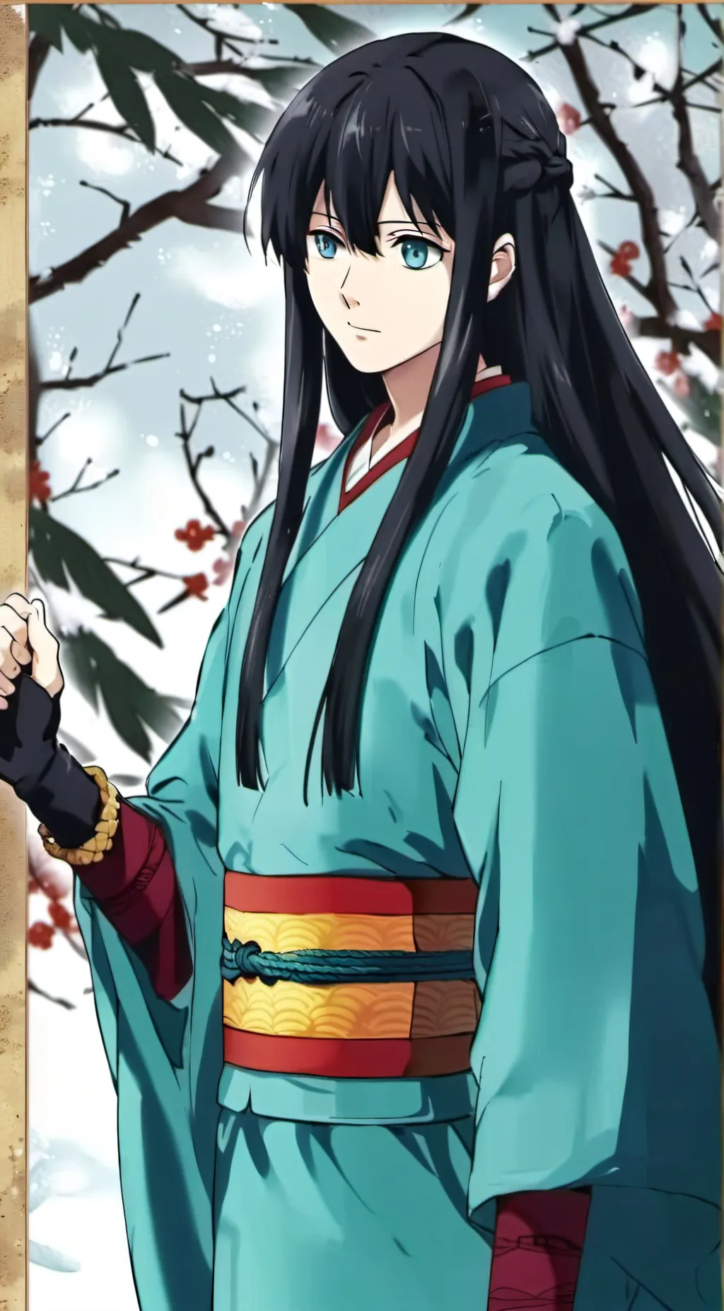 ai character: Muichiro  background