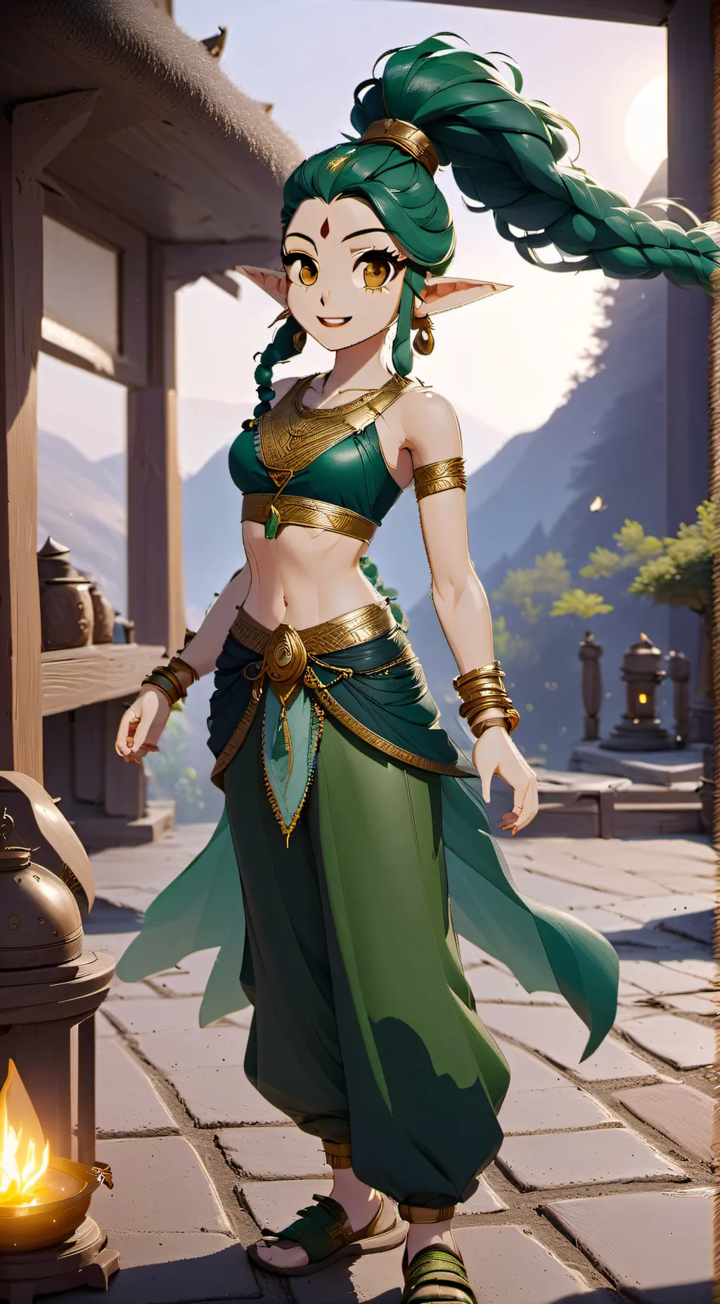 ai character: Mathiia the Genie background