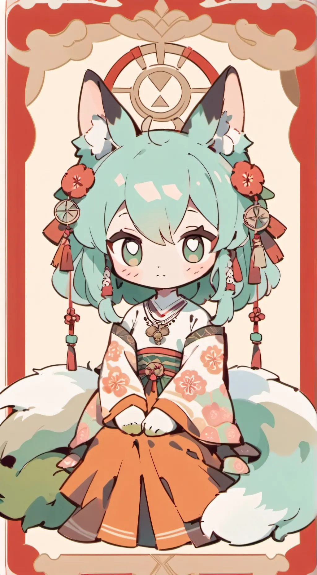 ai character: forest background