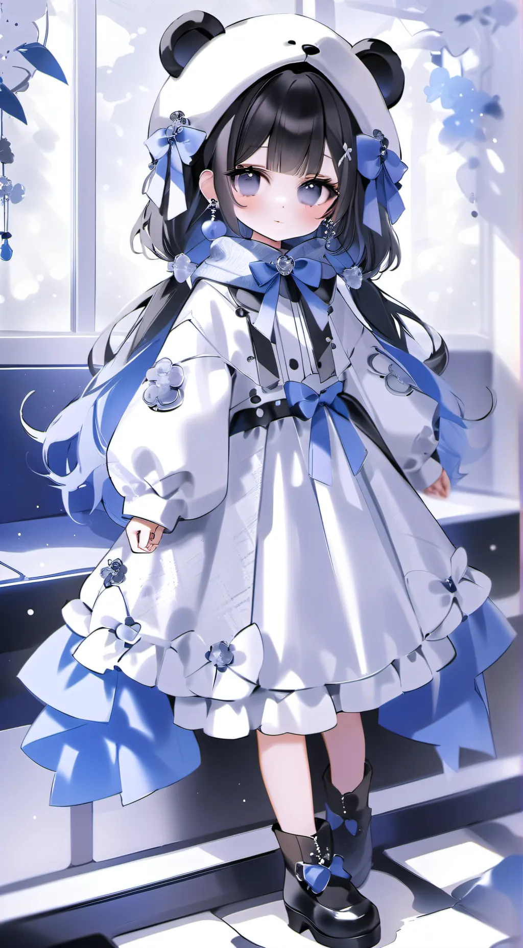 ai character: Autumn background