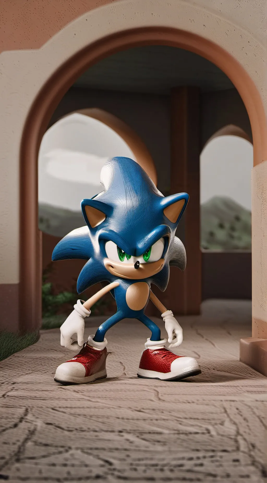 ai character: Sonic background