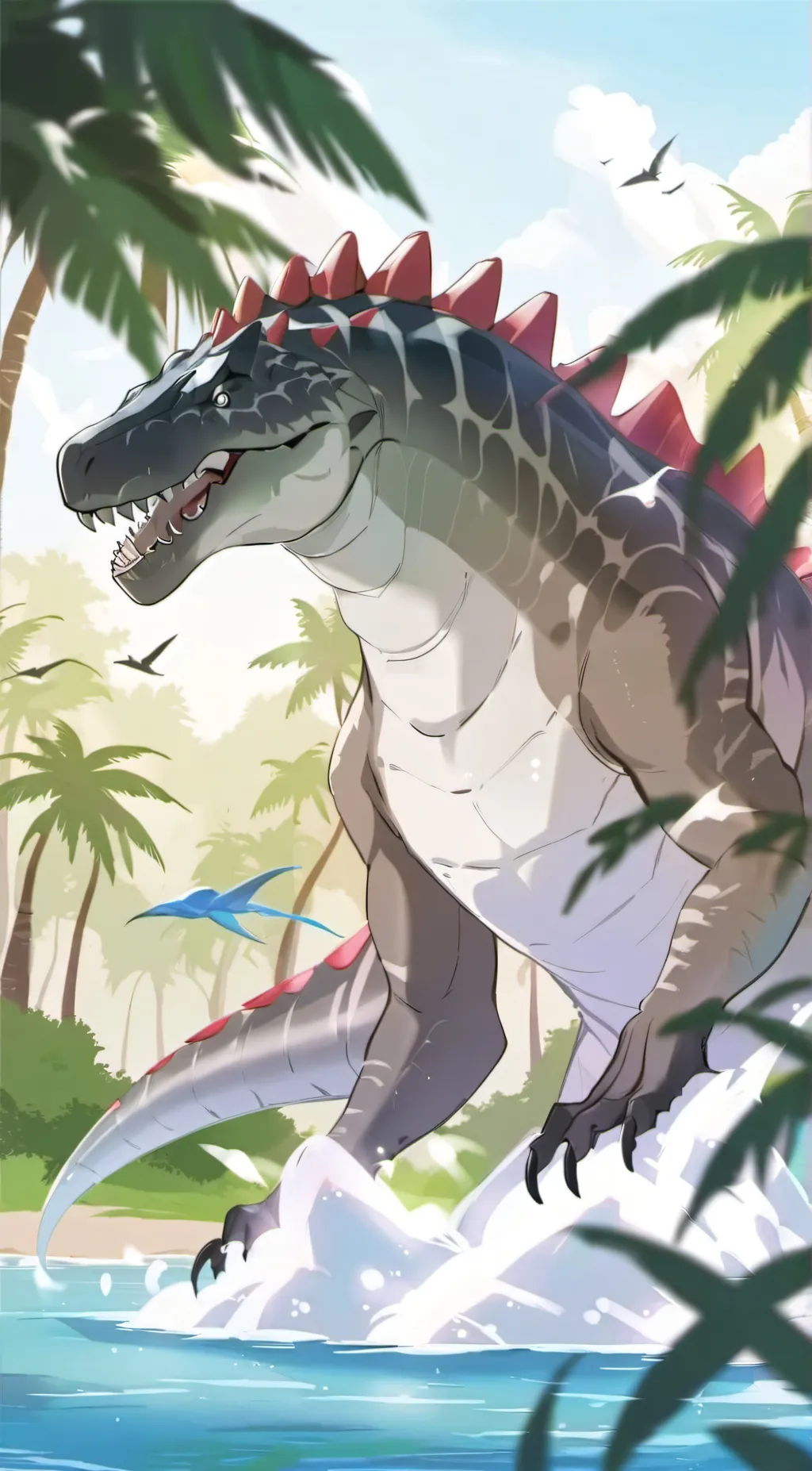 ai character: spino rex background