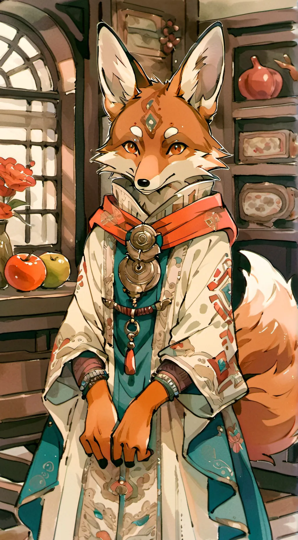 ai character: furry :) background