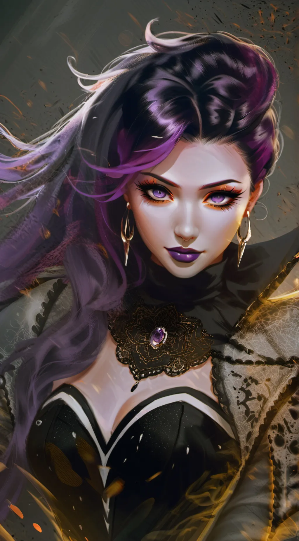 ai character: Indigo background