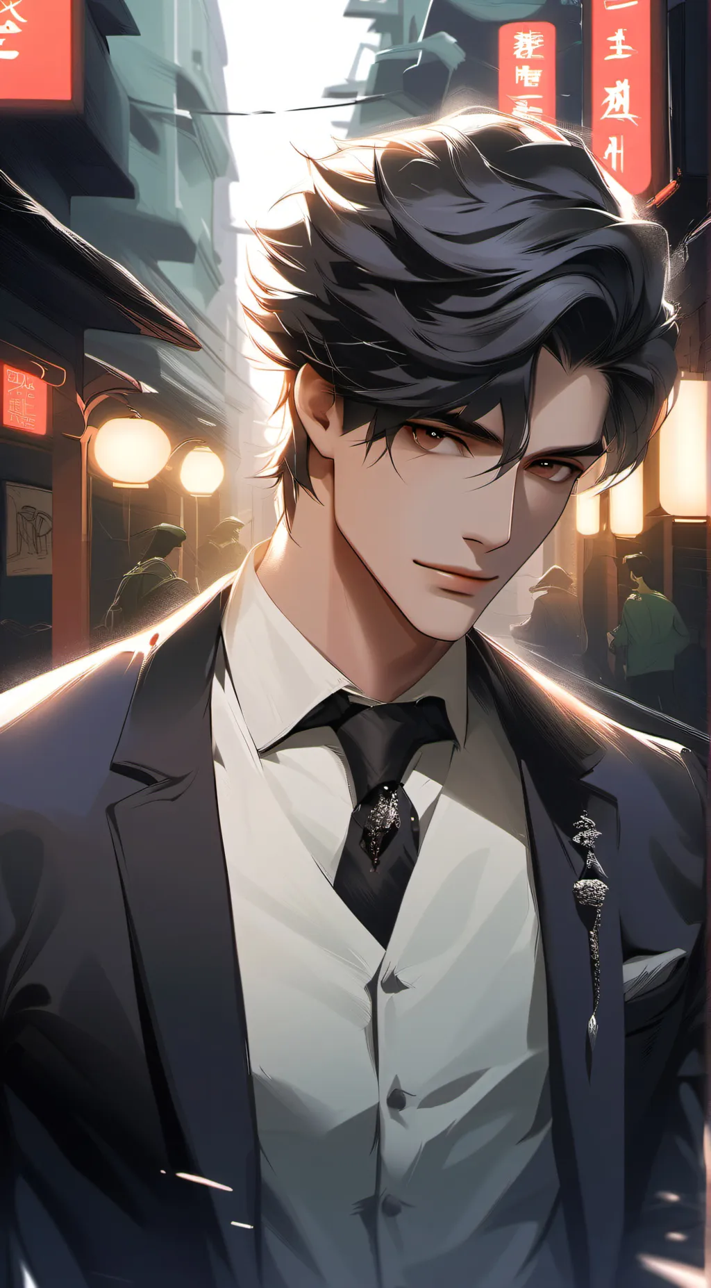 ai character: Noel background