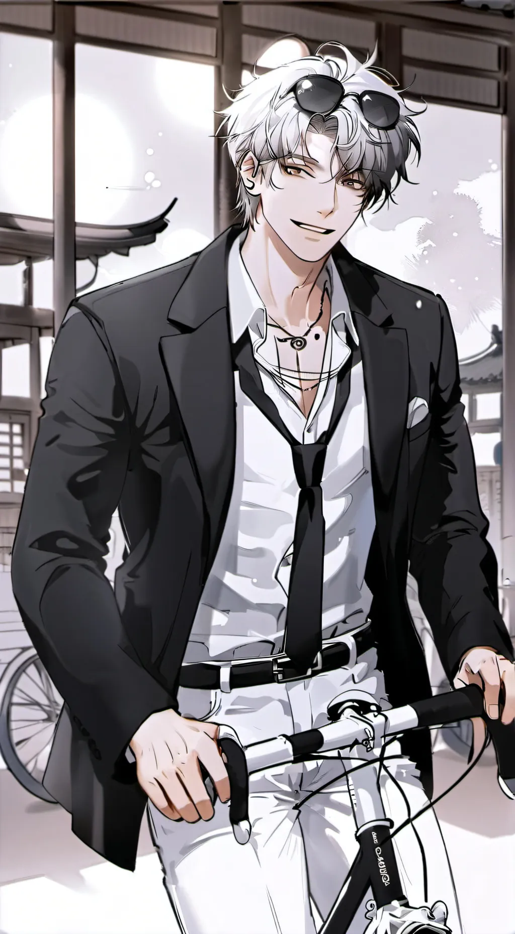 ai character: Gojo and Geto background