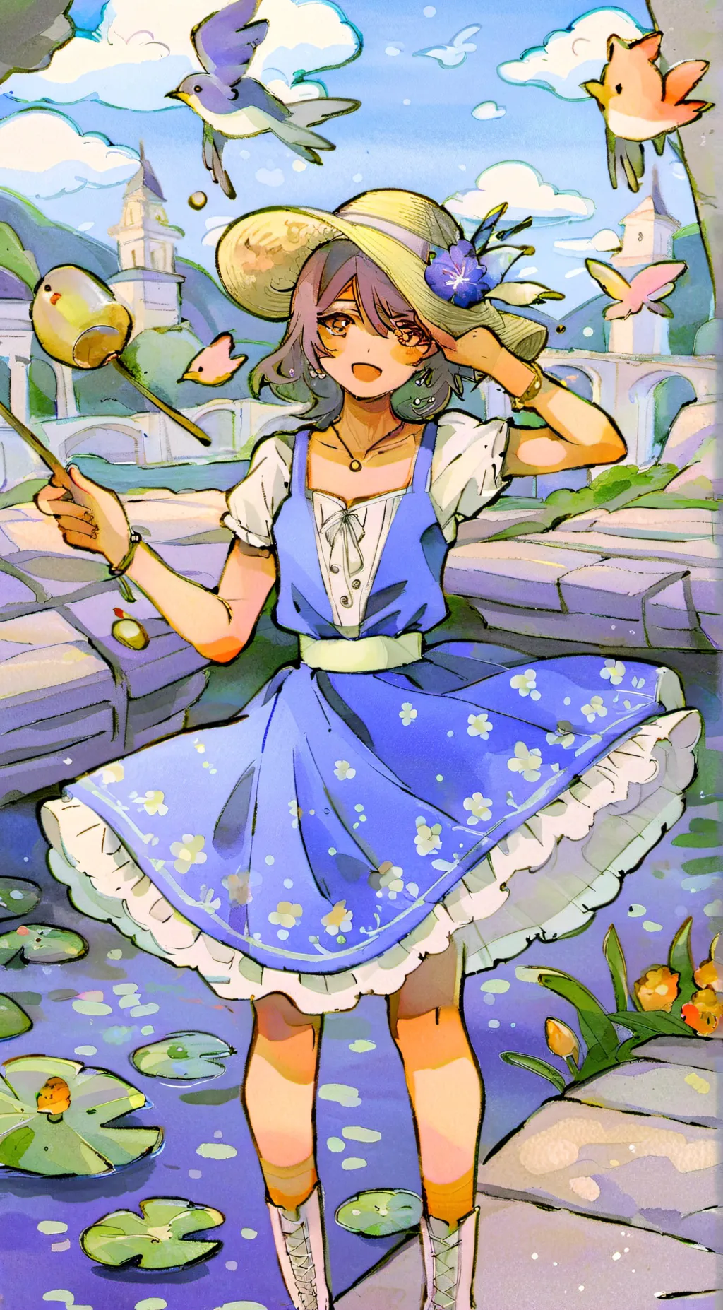 ai character: Viola background