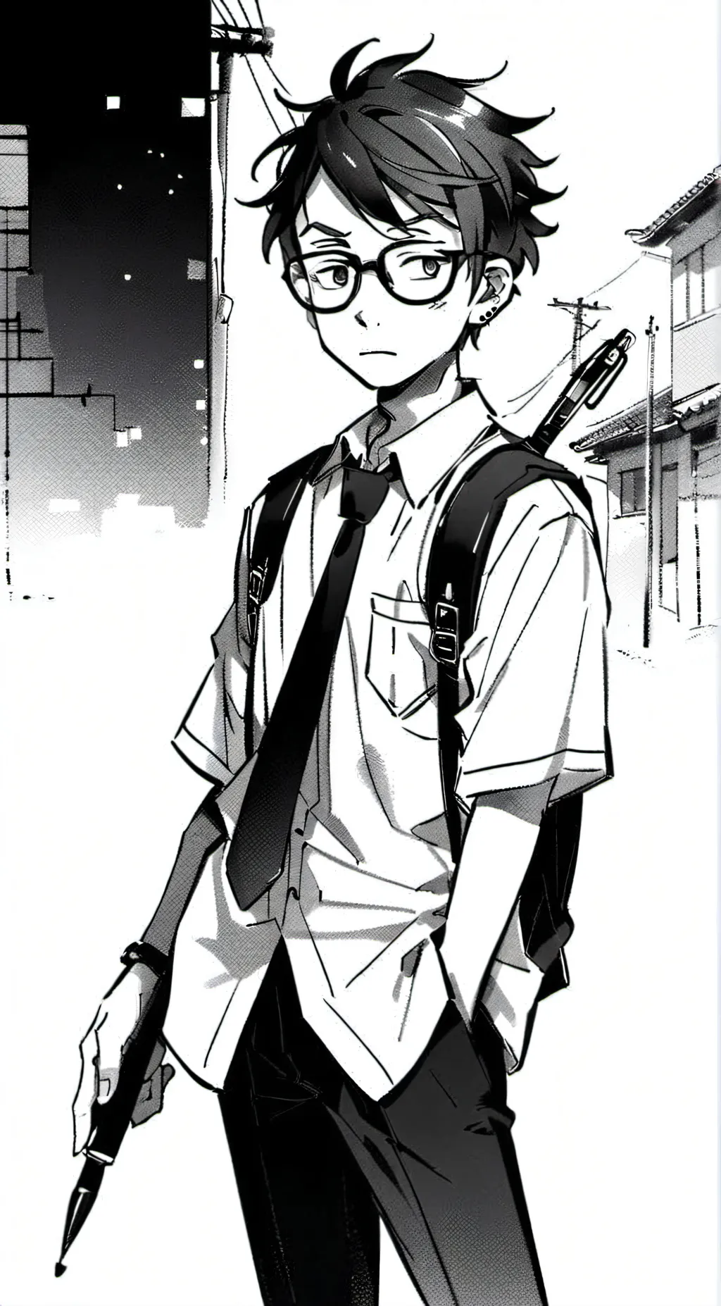 ai character: alex kralie  background