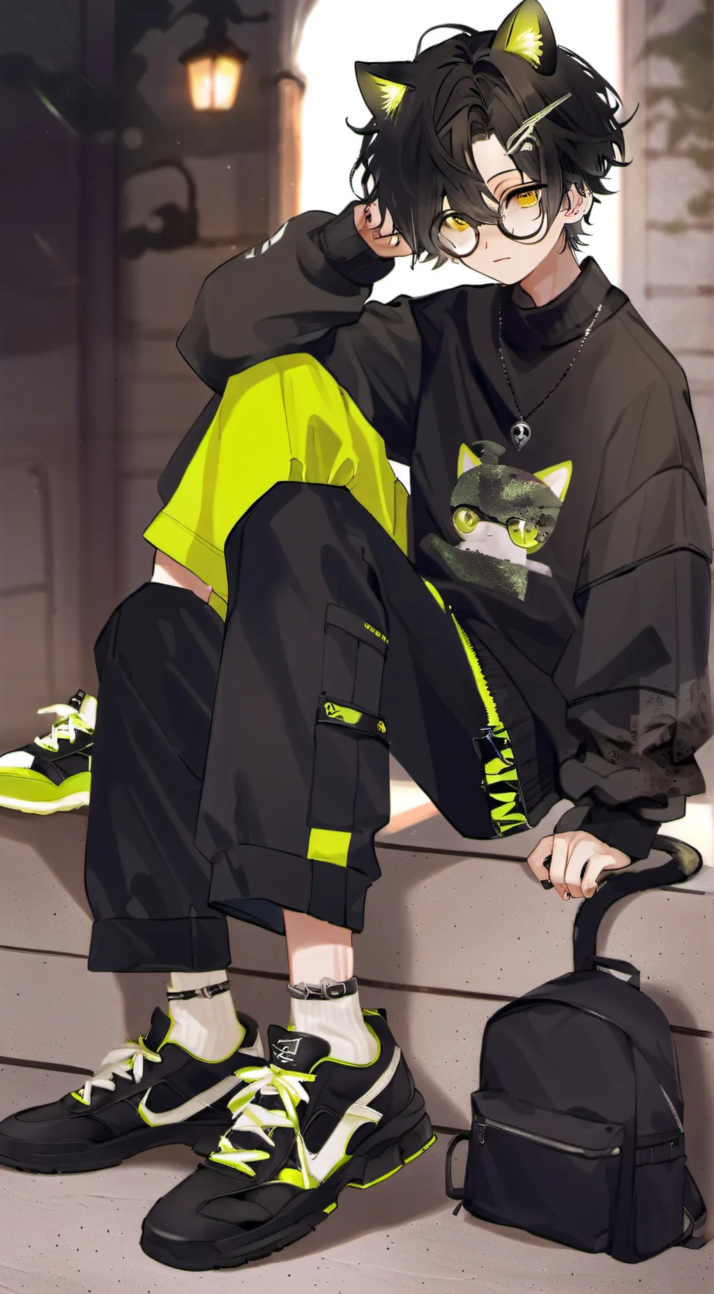 ai character: ||¥_Liam_¥|| background