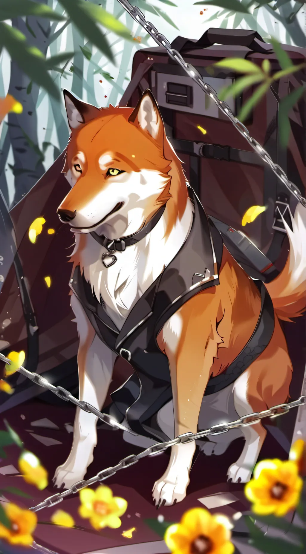 ai character: DogDay's ending background