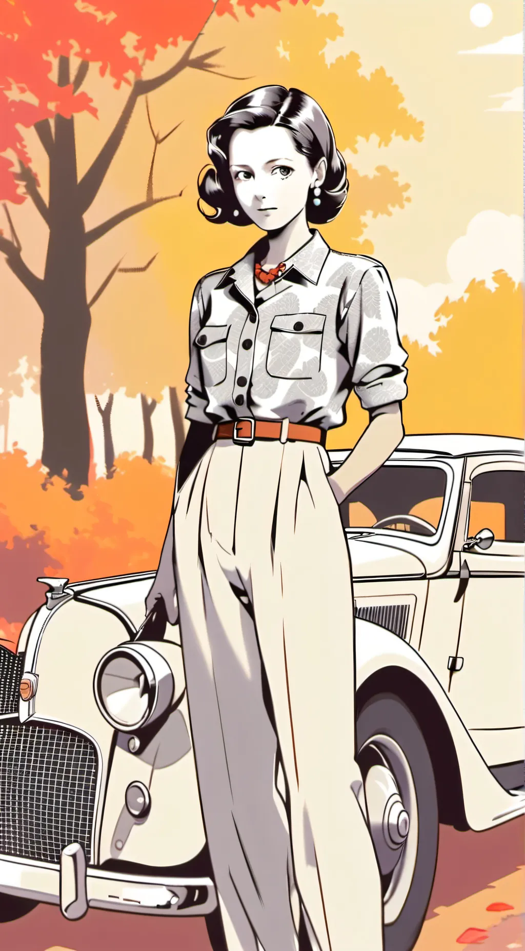 ai character: bonnie parker  background