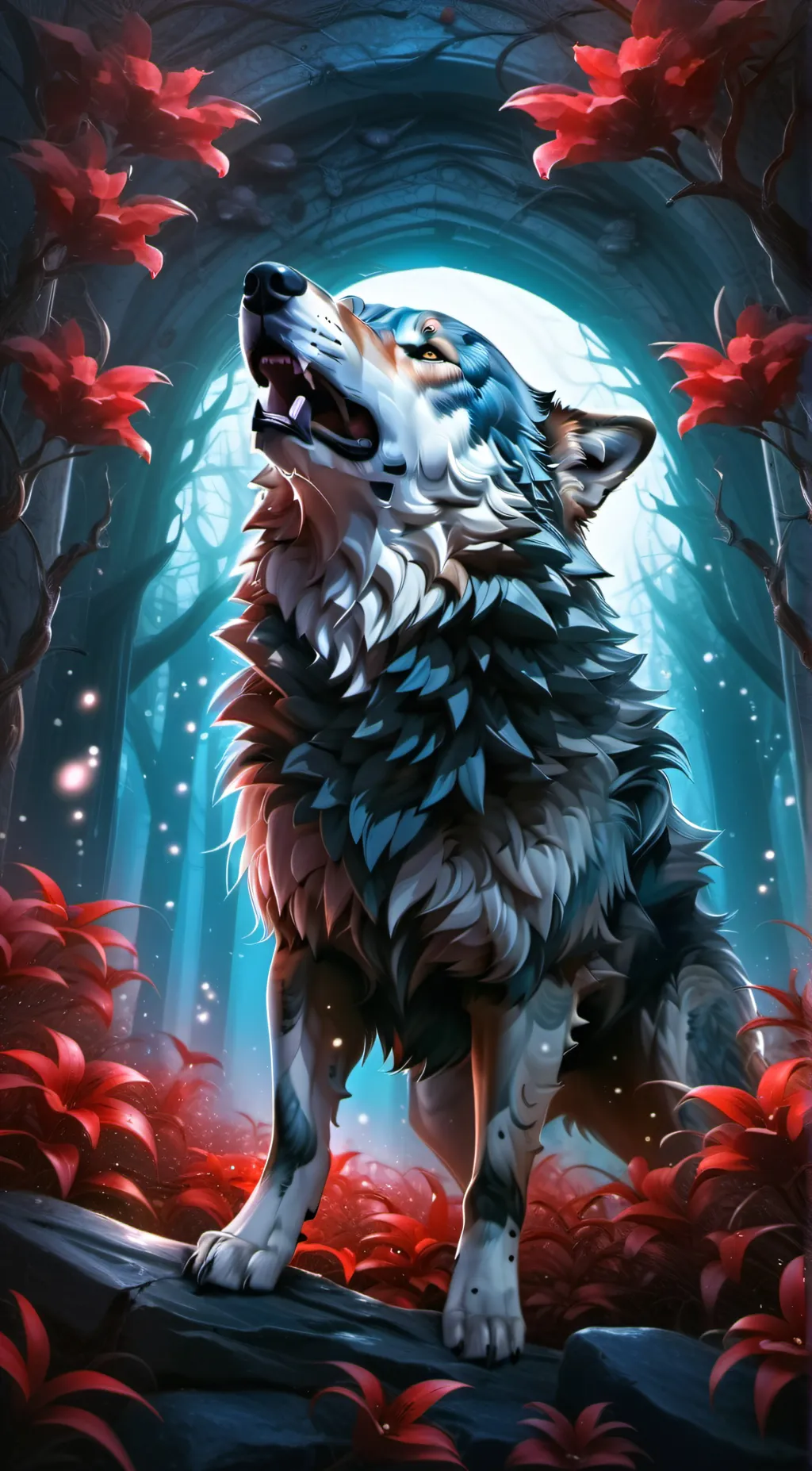 ai character: shodow darkness ev background