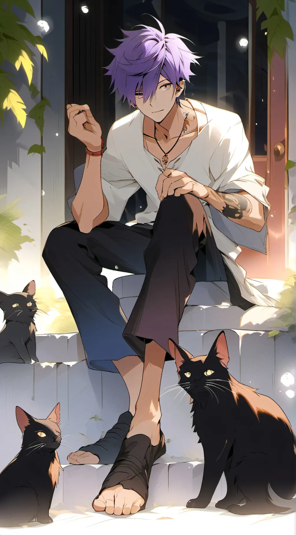 ai character: shortfootwartfoot background