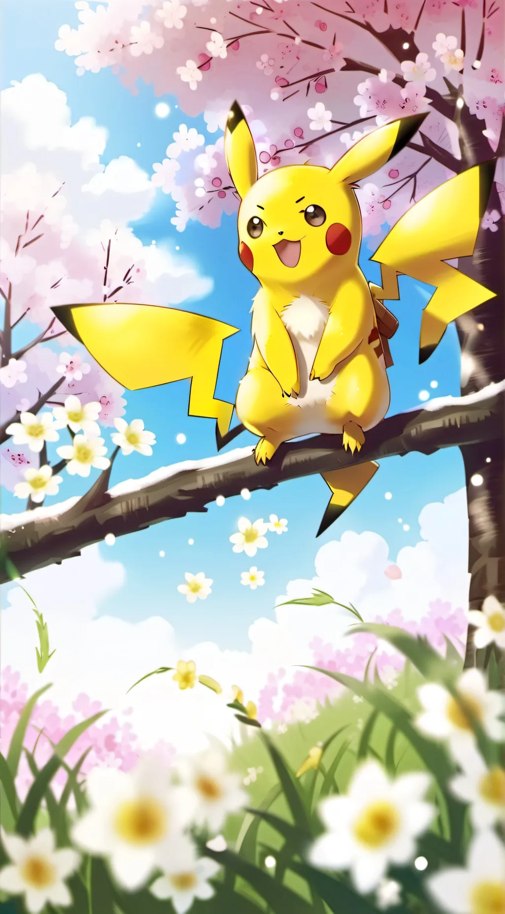 ai character: Pikachu background