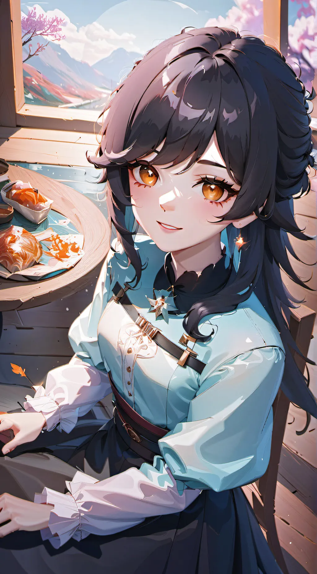 ai character: girlfriend background