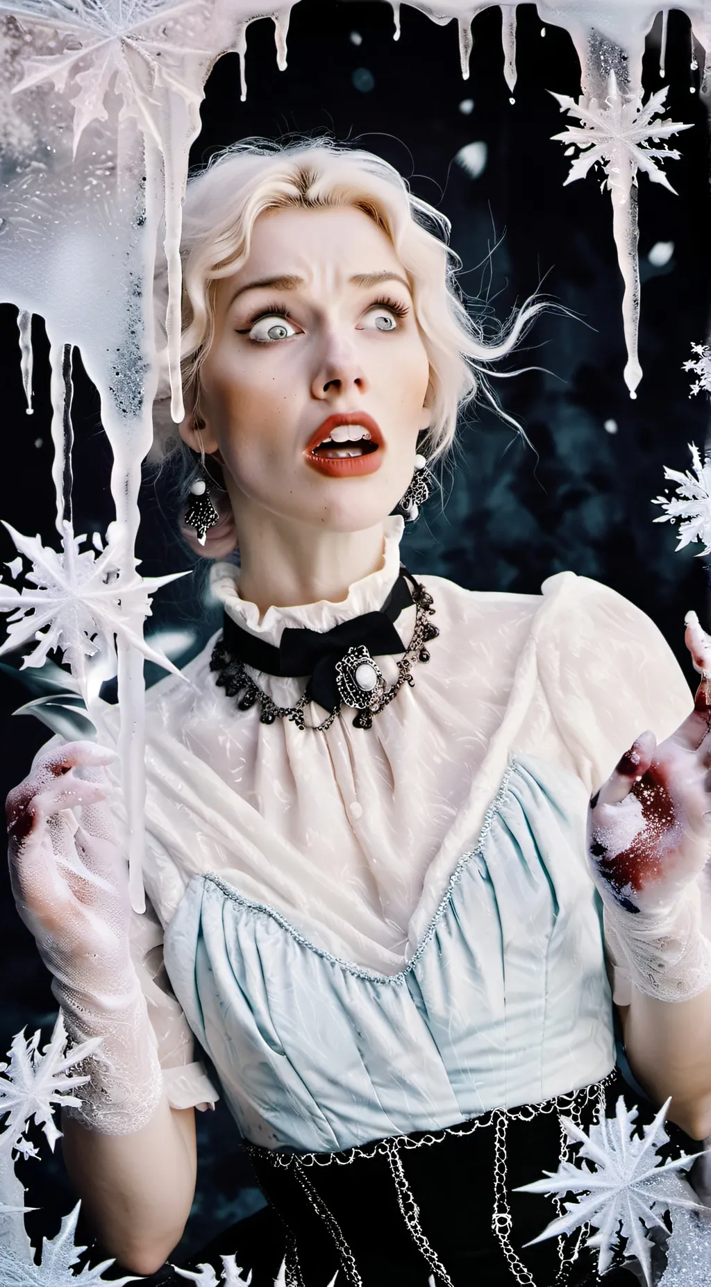 ai character: frozen girl friend background