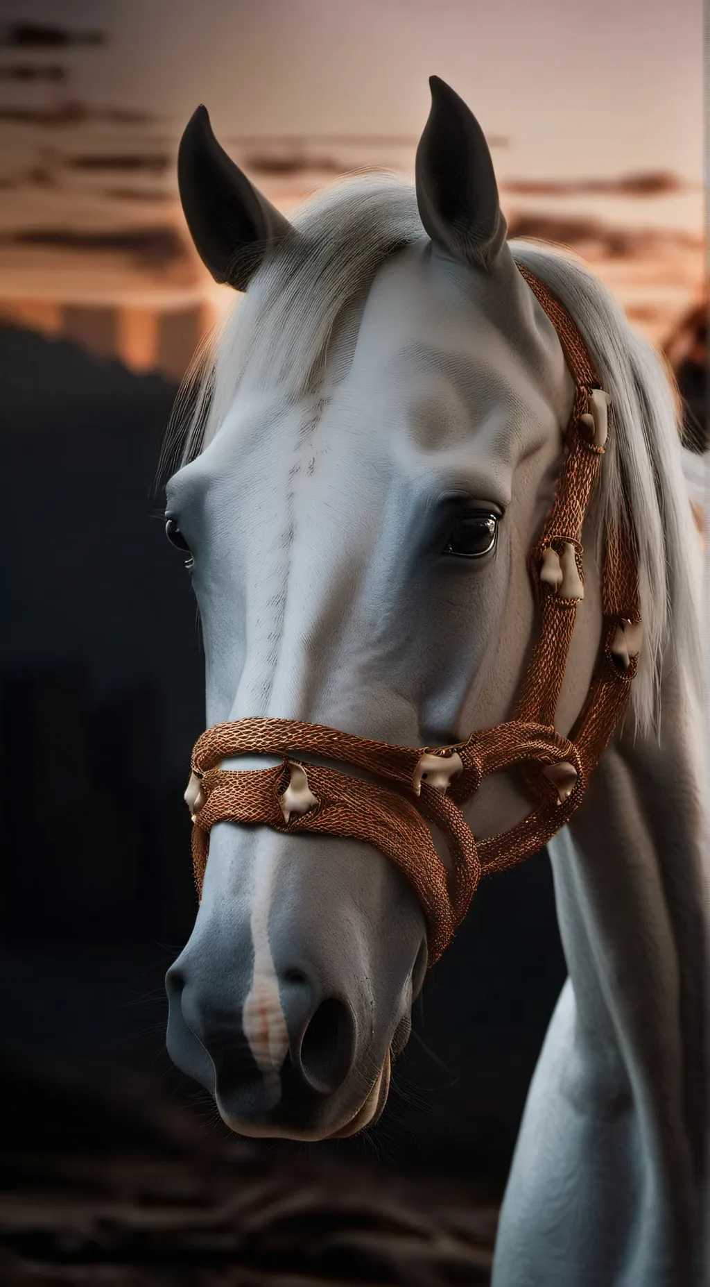 ai character: Long horse background