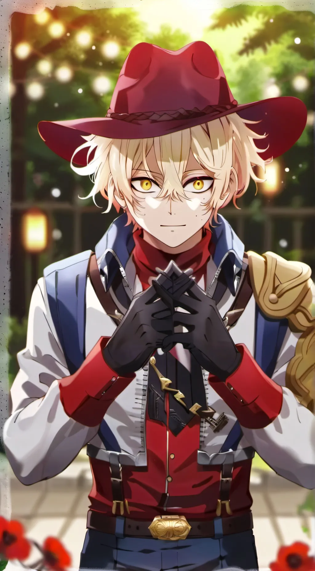 ai character: Katsuki (cowboy) background