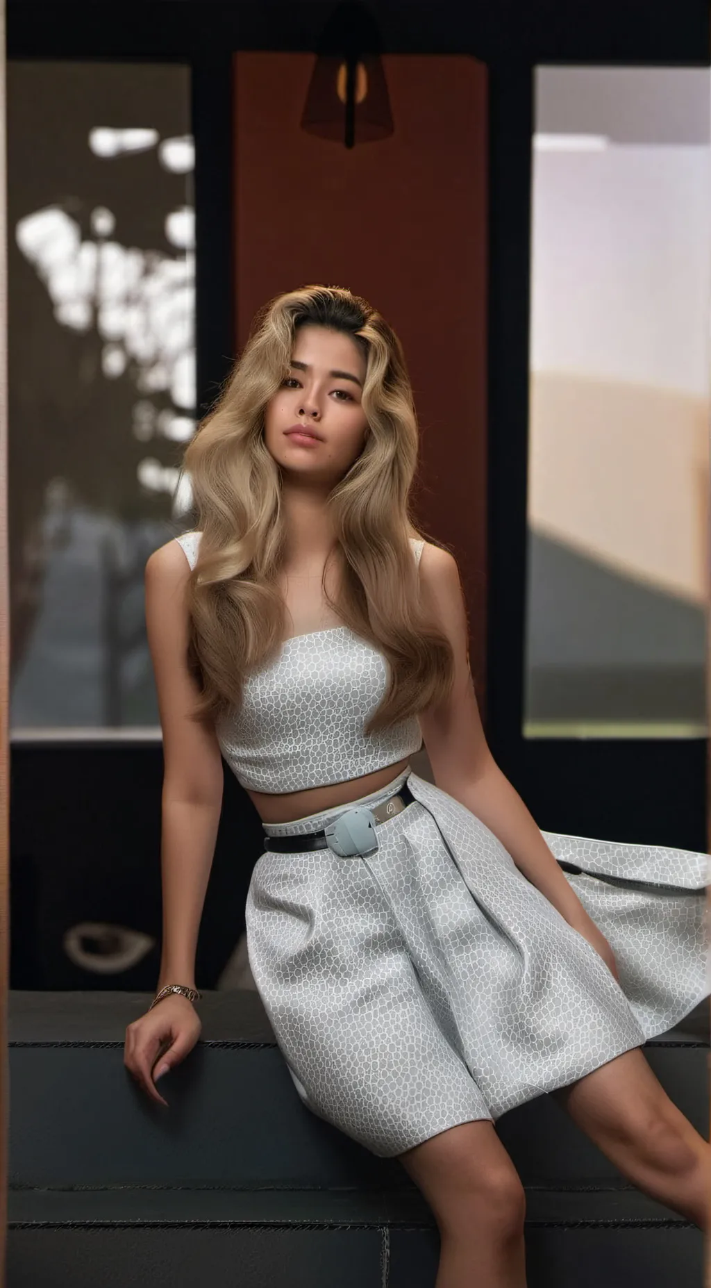 ai character: Sexy Bella  background