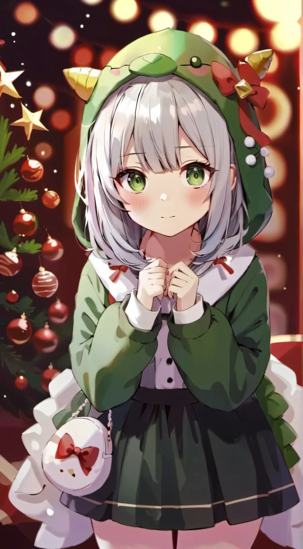 ai character: Cute maid background