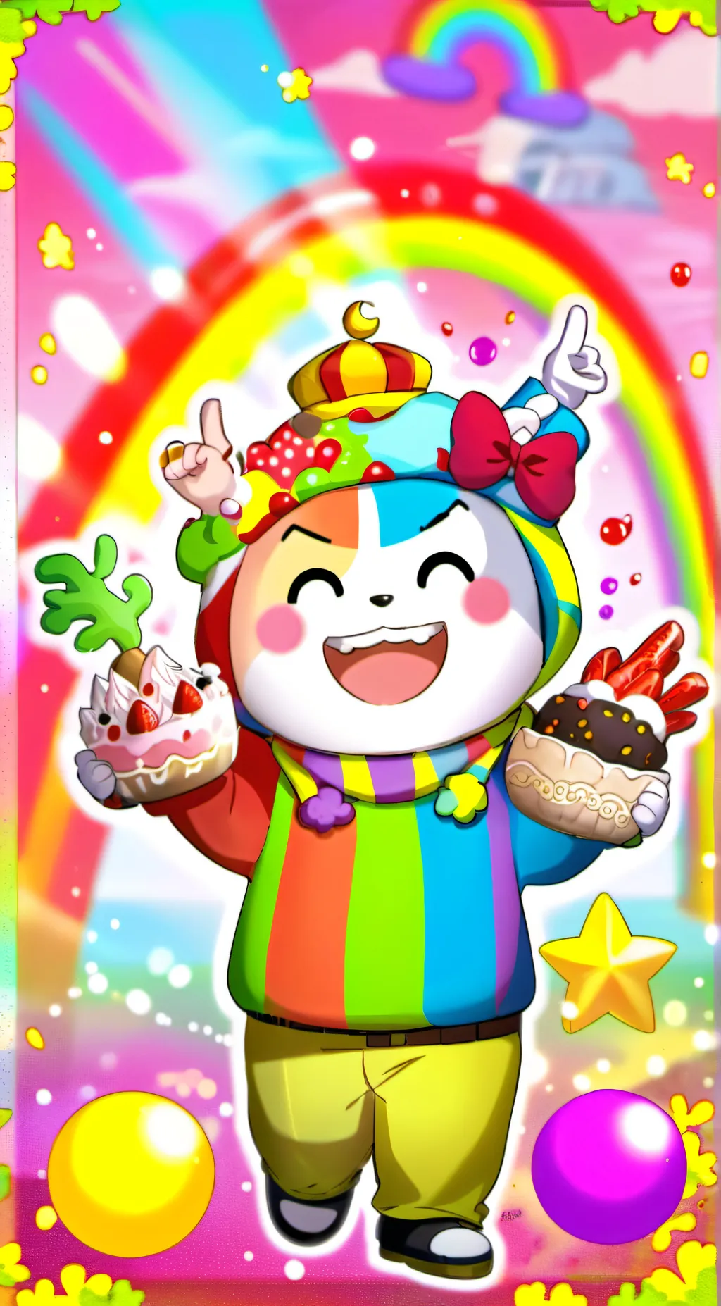 ai character: Lala land background