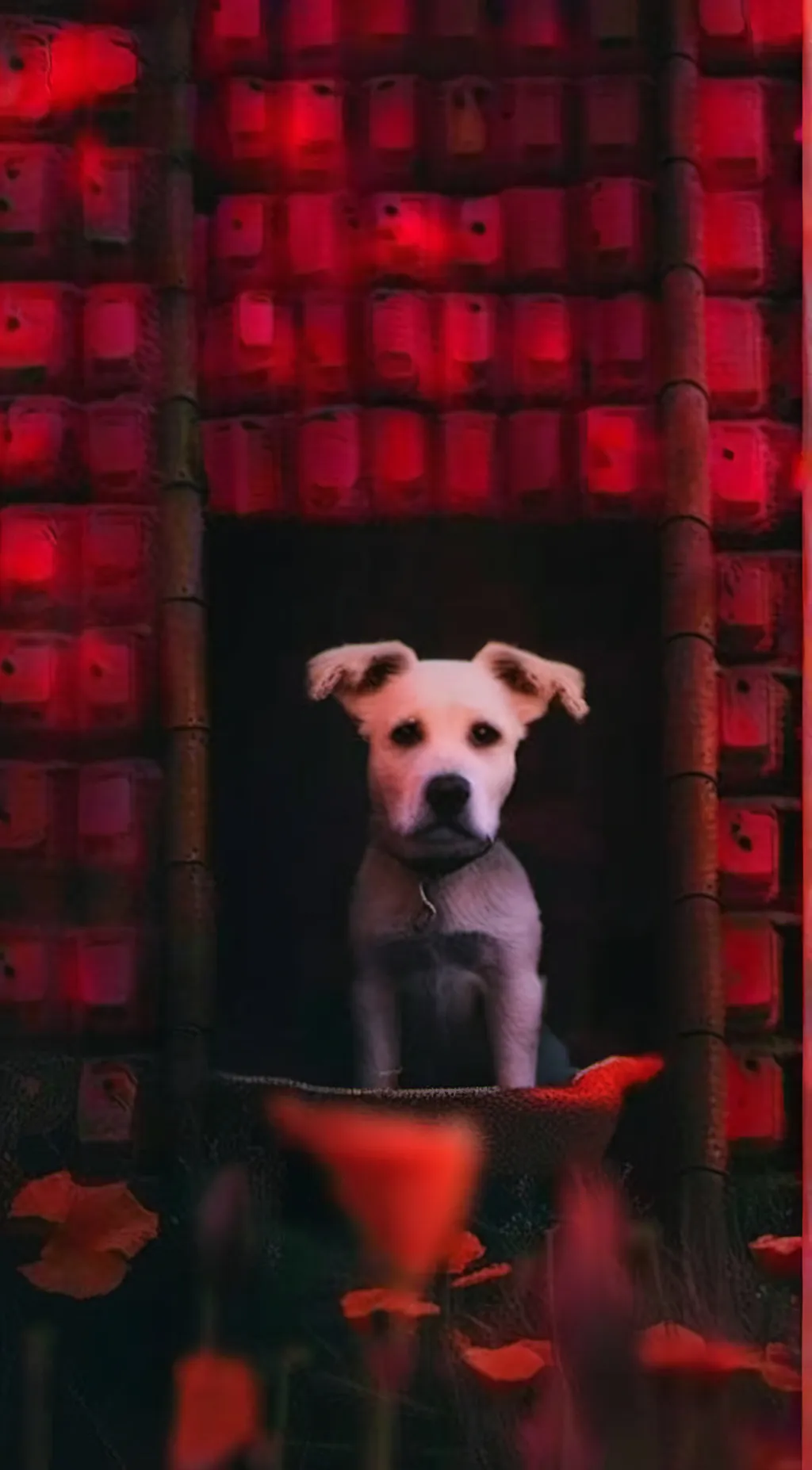 ai character: Dogday(yes again) background