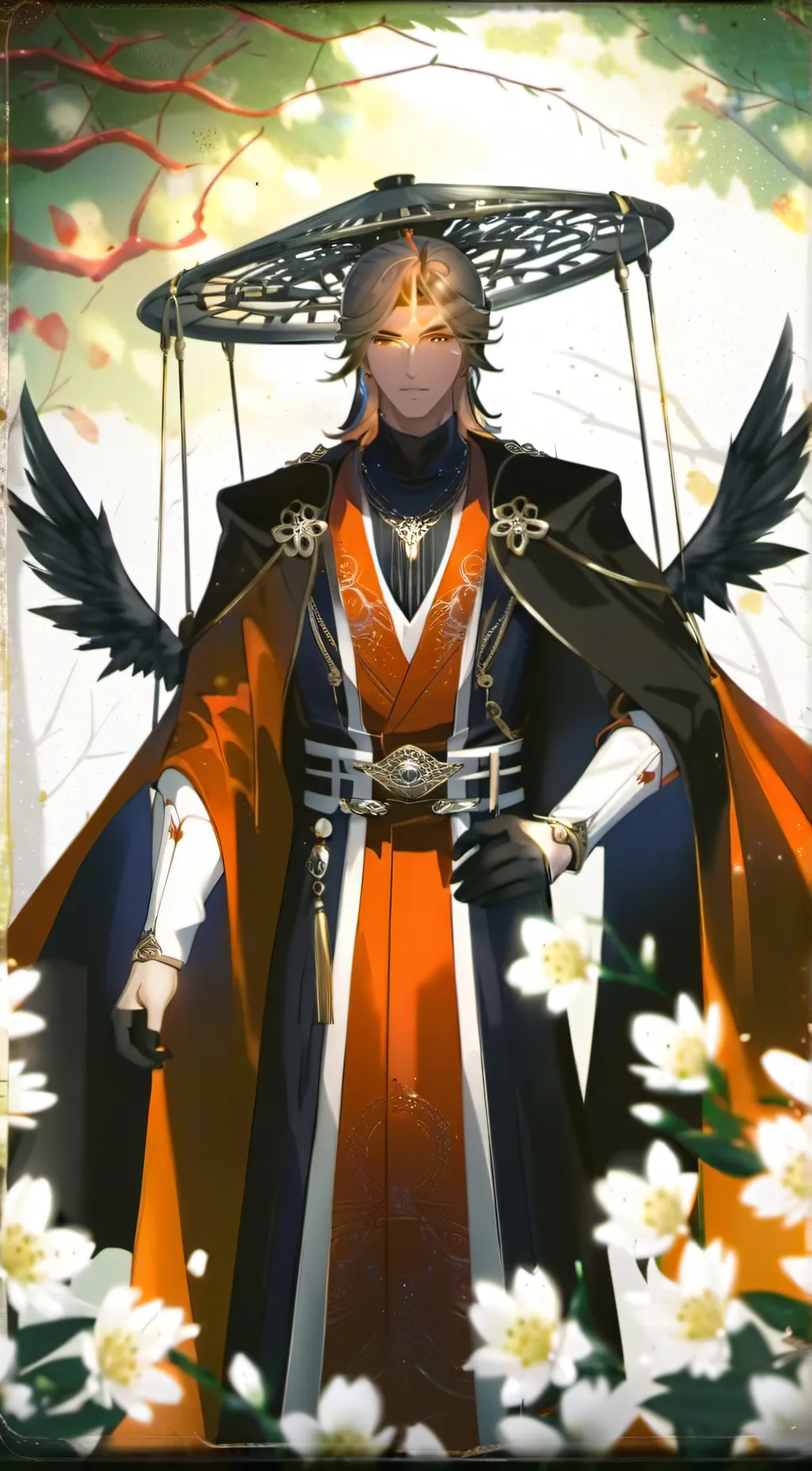 ai character: green  background