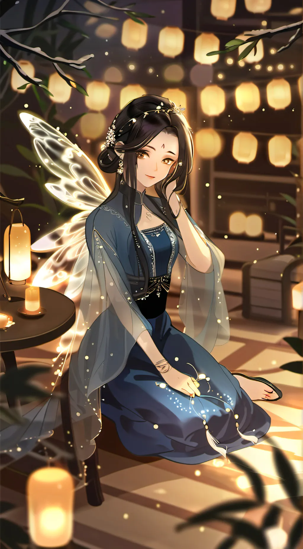 ai character: Luna background