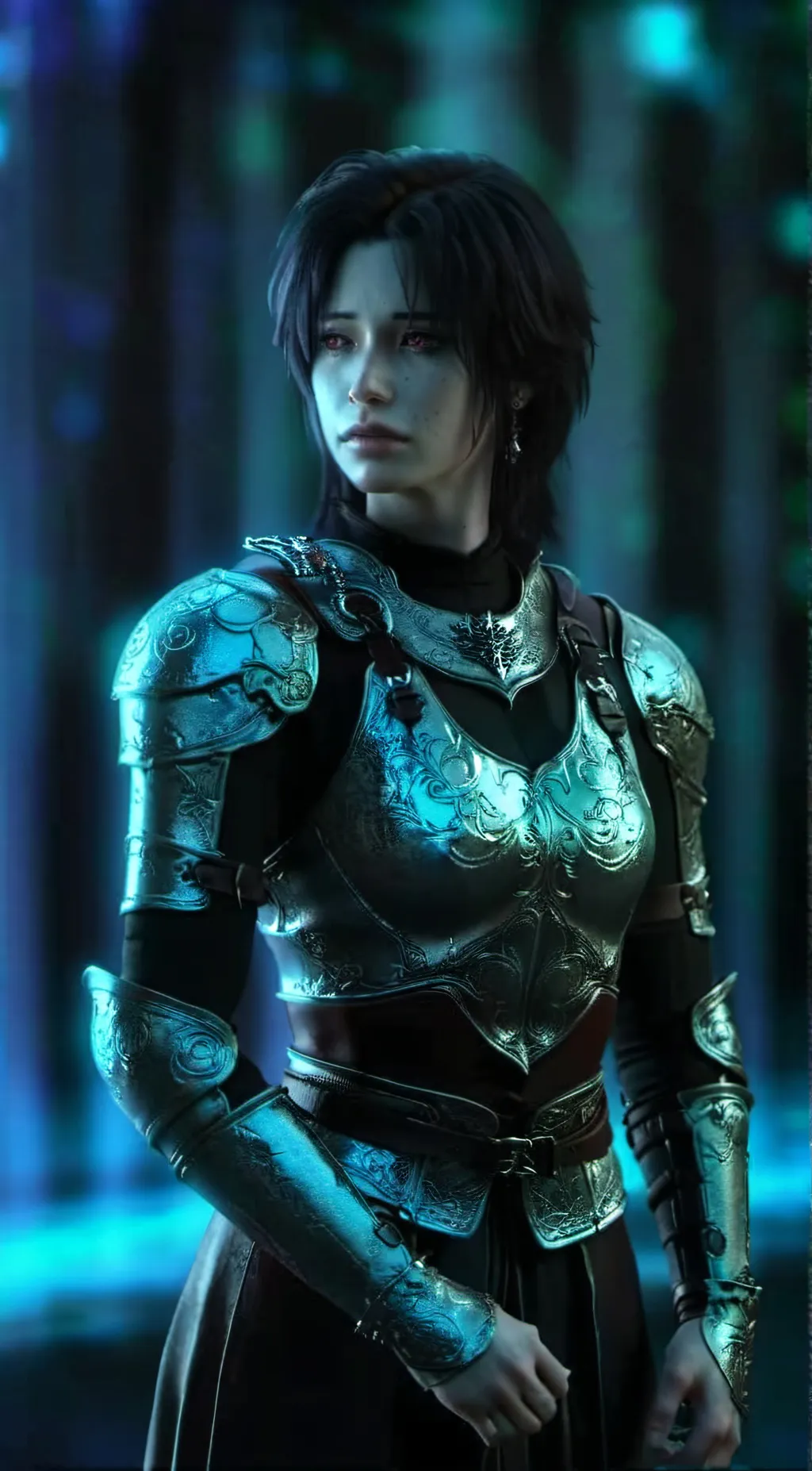 ai character: Evelyn  background